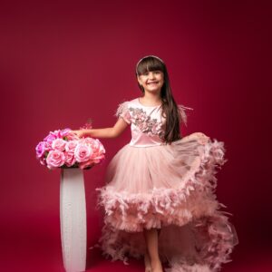 Rochie Clarisa Roz Pudra